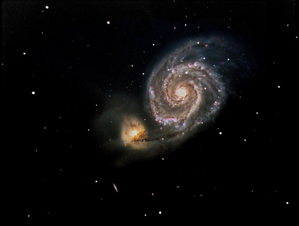 M51 Whirlpool Galaxy 23 million light years away