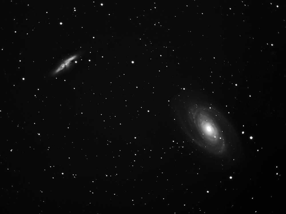 Widefield image M81 & M82 12 million light years away.