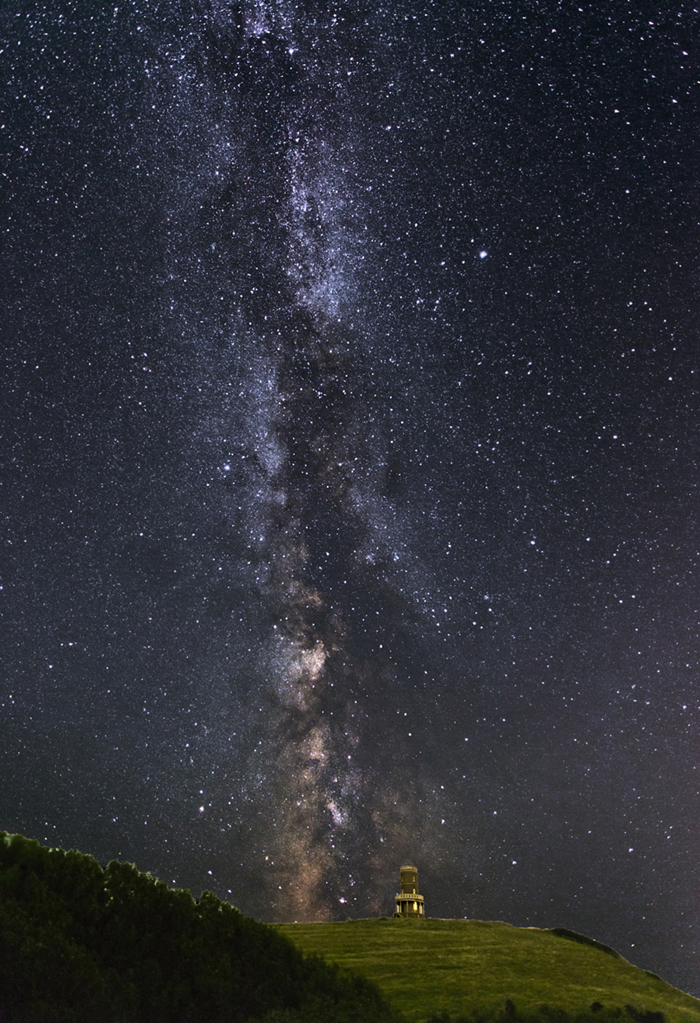 NFA 26 Milky Way above Clavel Tower Kimmeridge.