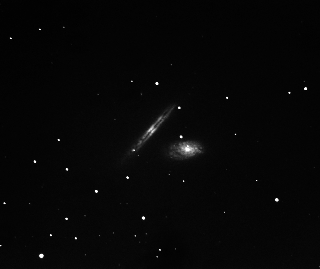 NGC 4298 & NGC 4302 Pr Spiral Galaxies 159 million light years away